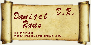 Danijel Rauš vizit kartica
